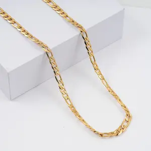 Marine Link Necklace in ION Plated Yellow Gold Stainless Steel 22 Inches