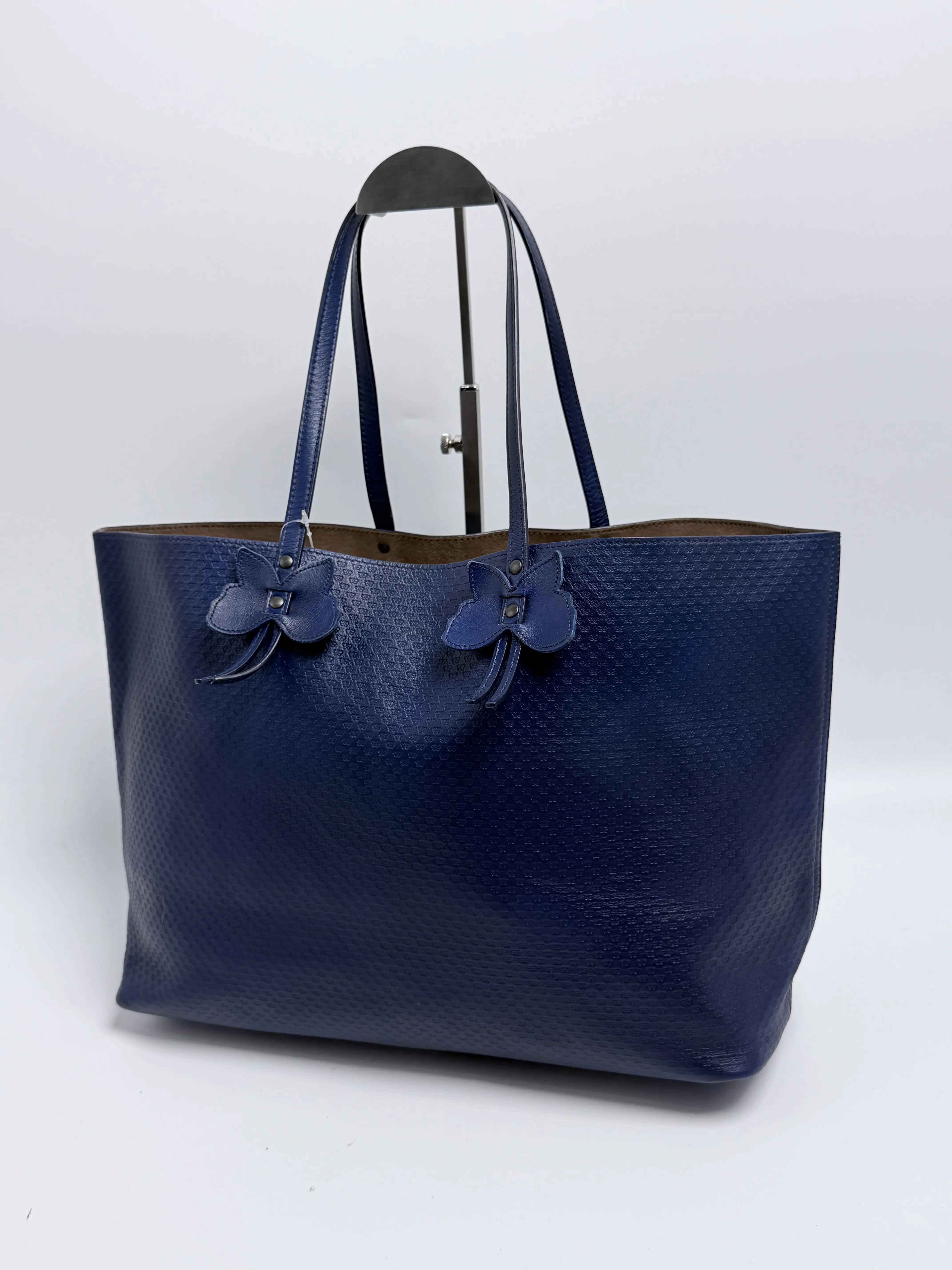 Pre-owned BURBERRY Leather Shoulder Bags Medium Reversible Bloomsbury Tote Bag Shoulder Handbag ZS172BV