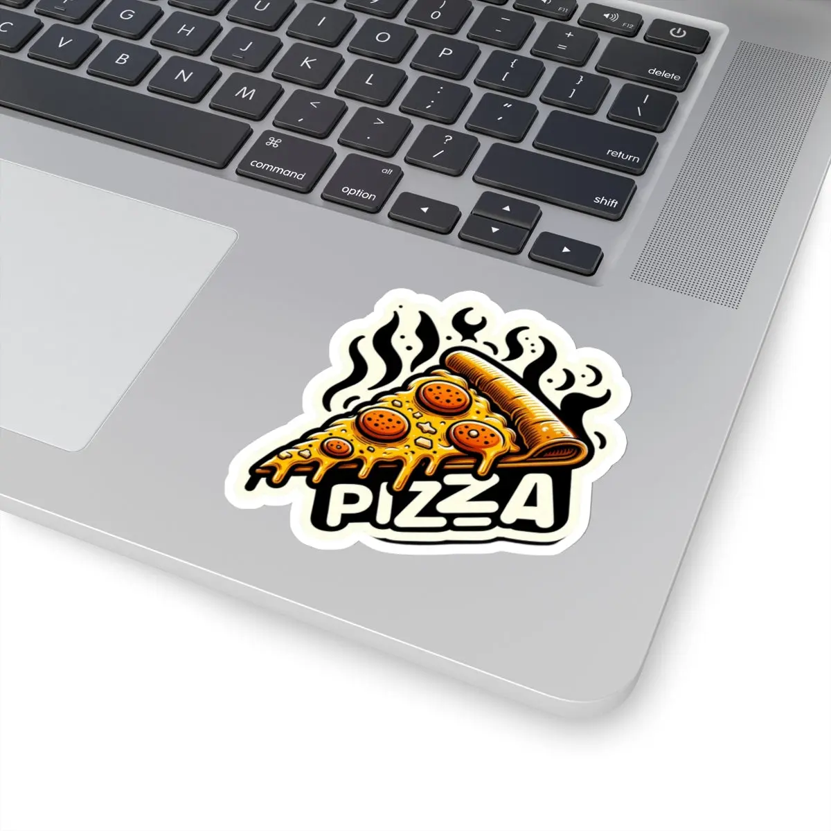 Sausage Pizza Slice Foodie Vinyl Stickers for Laptop, Water Bottle, Journal - Mouthwatering Fast Food Designs Cute Decorative adhesive label sticker