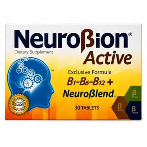 NeuroBion B12 activo - 30 tabeltas Supplement with Vitamin, B1, B12 & B6 for Adults US Made Multivitamin Formula