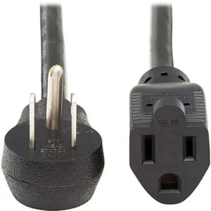 Tripp Lite 10 ft. 14 AWG Right-Angle 5-15P to 5-15R Power Extension Cord - 15A