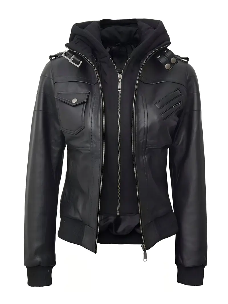 cross leather jacket - TikTok Shop