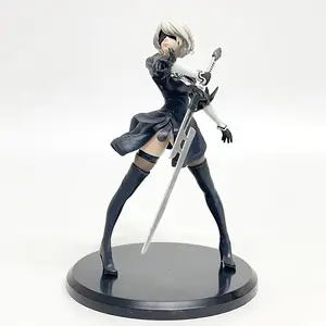 Anime Figure Hot 18CM Yorha 2B Series PVC Collectible Action Figures Model Doll Statuette Gift Toys