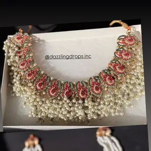 Royal Pearl & Kundan Bridal Jewelry Set