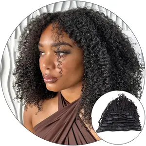 Layla Curl Kinky Curly Clip In Extensions – 4a/4b Natural Hair Volume