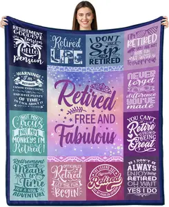 Retirement Blanket Gift, Retirement Gifts for Women 2024, Retired Gifts for Women, Best Retirement Gifts, Farewell Gifts for Coworkers, Coworker Leaving Gifts for Women Throw Blanket 50"x60"a