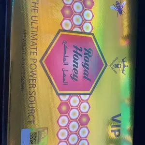 Organic Natural Honey with Bee Pollen & Royal Jelly - 12 Single-Serve Sachets (20g per Sachet), Sweet Flavor