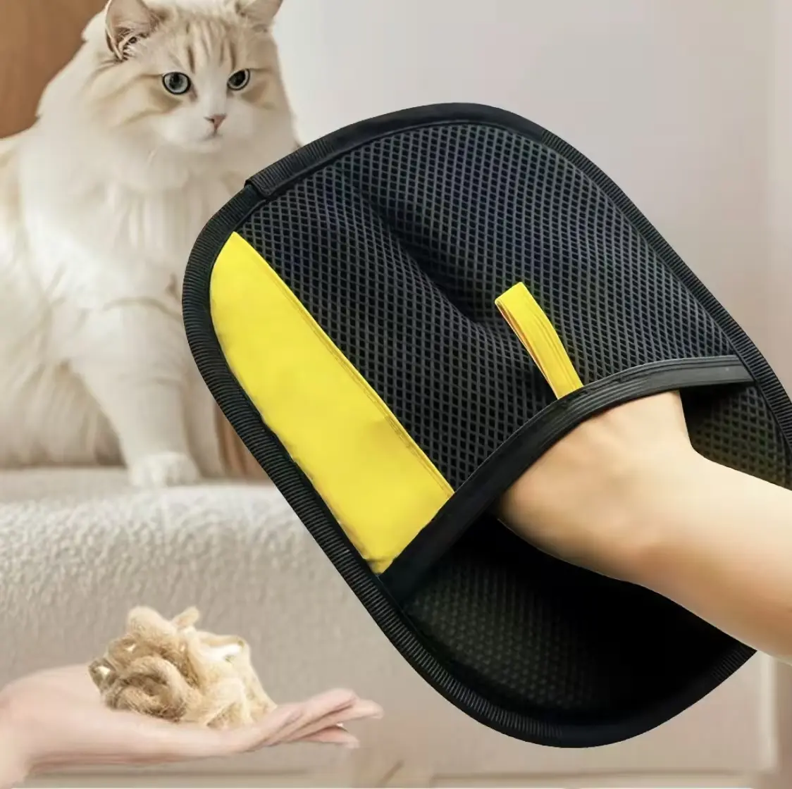 Pet Hair Remover Electrostatic Gloves, Reusable Pet Hair Removal Glove for Cats & Dogs, Premium Cat &Dog Hair Remover Mitt for CouchFurniture Carpet Car Seat SummerWins DealsForYouDays