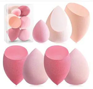 Makeup Sponge Set Foonbe Blender Sponges 7 Pcs for Liquid, Cream, and Powder, Latex Free, Multi colored Beauty Sponges with 1 Mini Sponge, Vegan & Cruelty-Free