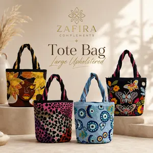 Tote Bag wayuu Large Upholstered Design Handmade