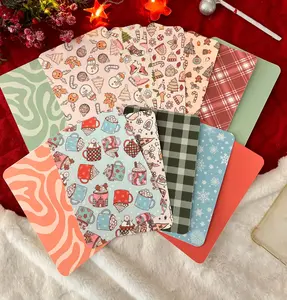 Festive Christmas Kindle Inserts - Durable Cardstock for Clear Case Covers Colorsoft Paperwhite Gifts Book Reading Accessories with Christmas-Themed Patterns - Tablet Casing Protection & Style