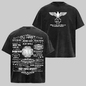 Vintage Washde Tee & Hoodie Autentyk Rammstein , Gift for band fans, Men's and women's round neck cotton casual T-shirt, Beautiful graphic T-shirt Top Womenswear Breathable Everyday Streetwear
