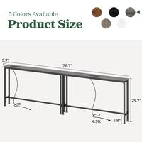 5.7 x 39.4 x 29.7, Charcoal Grey, Set of 2