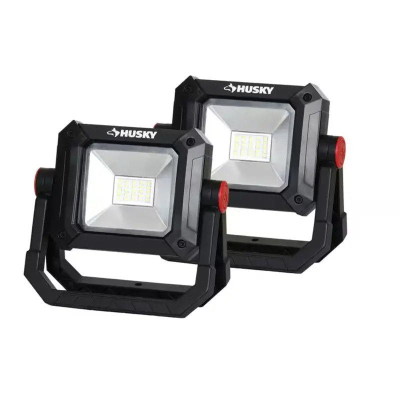 2-Pack and 1-Pack 1500 Lumen Super Bright Portable LED Work Light, USB Rechargeable Spotlight, Adjustable Waterproof Flashlight, Portable Pocket Light, Rechargeable Torch for Job Sites