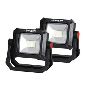 2-Pack and 1-Pack 1500 Lumen Super Bright Portable LED Work Light, USB Rechargeable Spotlight, Adjustable Waterproof Flashlight, Portable Pocket Light, Rechargeable Torch for Job Sites