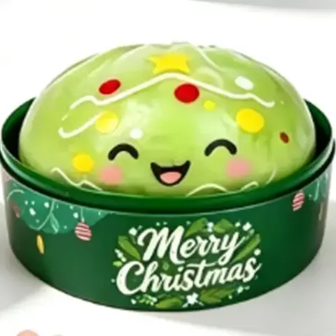 Green Christmas Tree Crunchy Dumpling Squishy