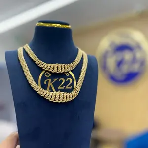 K22 Gargantillas Princesas Diferentes Sizes Oro 10 Gold Chain Necklace for Women