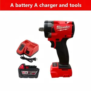 Milwaukee Tool 300Nm Cordless Impact Wrench kit for Garage, DIY, Equipment Repair & Maintenance | 18V Brushless Impact Driver, Powerful, Durable & Portable