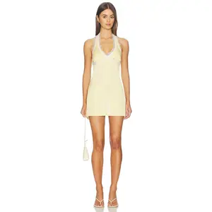 MORE TO COME Jovie Mini Dress in Baby Yellow