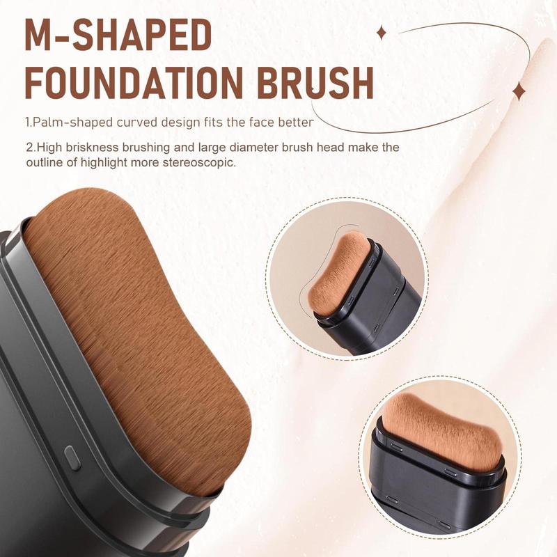 Dual-Ended Highlighter Liquid & Contouring Liquid For Face Shaping, Makeup, Cosmetic, Long-Lasting,Highlighter & Contour Duo, Perfect For Cool Tones, Buildable, Ultra-Blendable Contour, For All Skin Tones