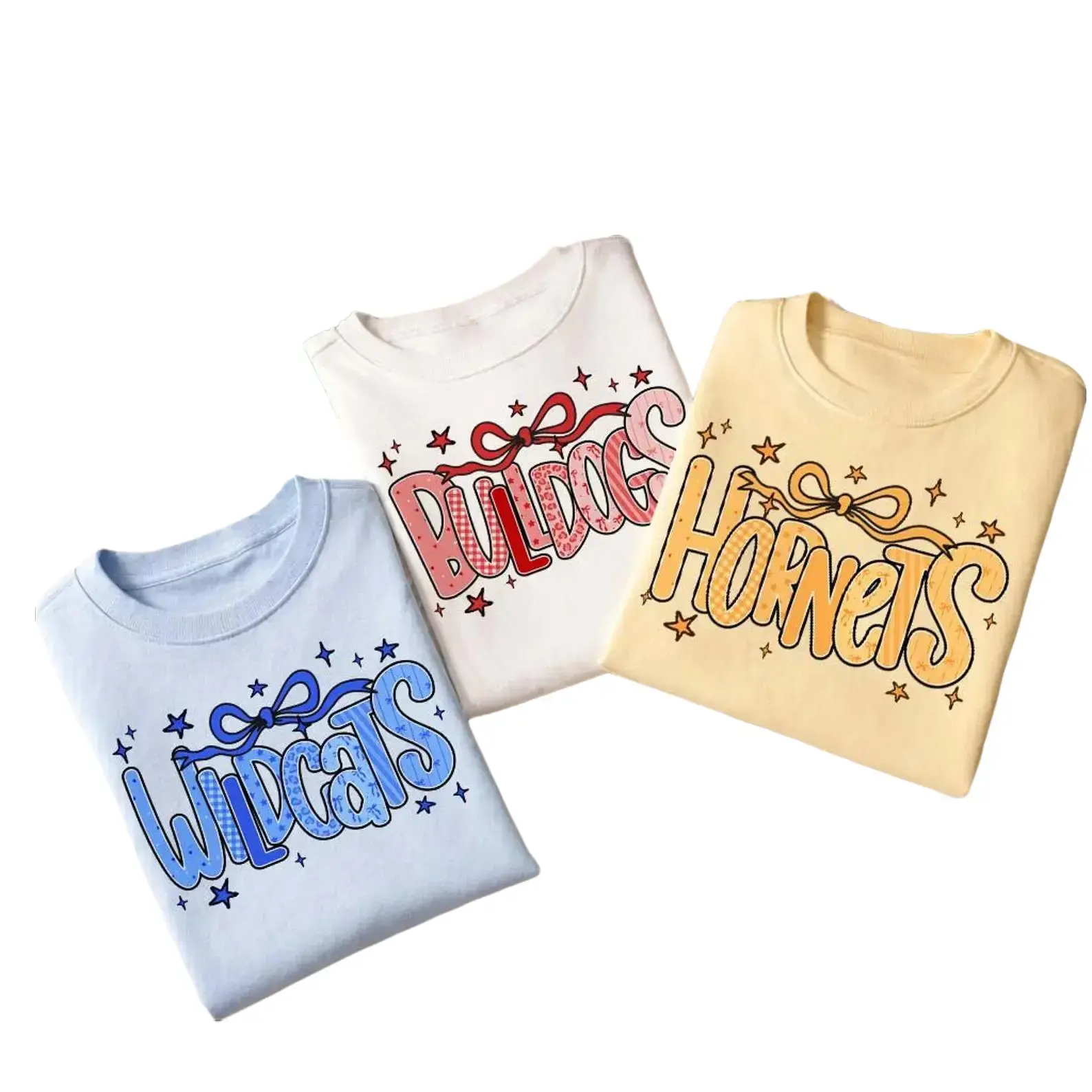 Comfort Colors Custom Mascot Coquette Bow Shirt, Personalized School Spirit Tee, Girls Game Day Football Shirt, Cute Cheer Team Spirit Gift