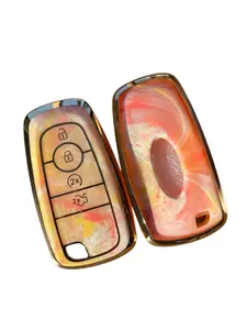 Ford Key Fob Cover Premium Soft Full Protection Key Case Shell Compatible with Ford Explorer Mustang Fusion Escape F150 F250 F350 F450 F550 Edge