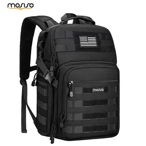 MOSISO Tactical Camera Backpack with Waterproof Protection, DSLR/SLR/Mirrorless Photography Bag with Tripod Holder & 15-16 Inch Laptop Compartment, Shockproof Travel Camera Case for Canon Nikon Sony DJI Drone, Black