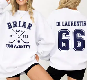 Briar University Di Laurentis 66 Hoodie, Off-Campus Crewneck, Hockey Romance Shirt, Briar U Sweatshirt, Campus Hockey