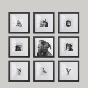 Hot-selling multi-panel gallery square picture frame wall decoration picture frame wholesale home office decoration