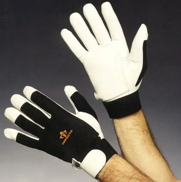 Work Safety Anti-Vibration Air Gloves, Large Full Finger Gloves with Velcro, Elastic Cuffs, Prevents Hand-Arm Vibration Syndrome