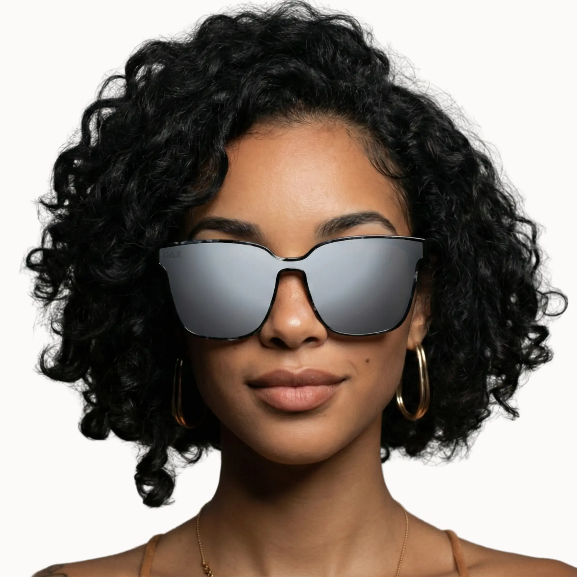 DAX EYEWEAR Women's Bold Square Acrylic Frame Cam Sunglasses - Streetwear, Trendy, Stylish, Bold Baddie Polarized Sunglasses for Women with Tangle-Free Hair-Friendly Design, Pink Eyewear, Streetwear Sunglasses, Trendy Sunglasses