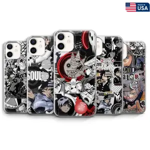 New Collection 5 Style Soul Eater Phone Case, Maka Evans Death the Kid Black Star Anime Manga Cover for iPhone 16 15 14 13 12 11 Pro Max XR XS 8 7 SE Samsung S25 S24 S23 S22 Ultra, Trendy Gift for Him, Gift For Anime Fan
