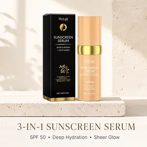 3-in-1 Tinted Sunscreen Serum SPF 50 - Lightweight Face Sunscreen with Sheer Glow, No White Cast