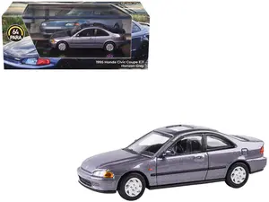 1995 Honda Civic Coupe EJ1 Horizon Gray Metallic with Sunroof 1/64 Diecast Model Car by Paragon Models