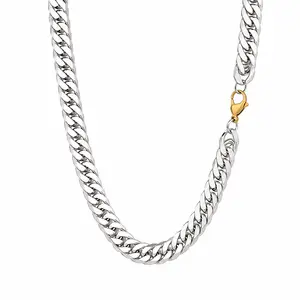 4 Cut Double Chain Necklace, 10.3mm