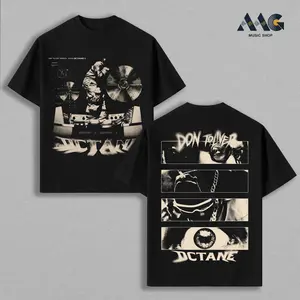 Octane Album 2026 Edition Graphic Tees, Donny Toliver Official For Toliver Gang Oversized Streetwear Shirt, Trendy Rap Music Apparel, Washed Cotton Top, Heavy Cotton Boxy Tee, Unisex Street Fit