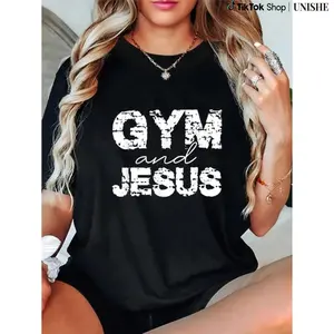100% Cotton Gym And Jesus T-Shirt