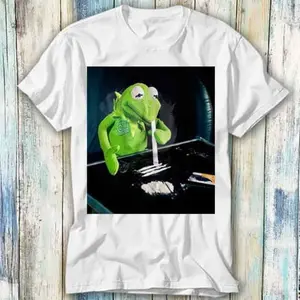 Frog Cocaine Drug Hipster Funny Narcos T Shirt Meme Gift Funny Top Tee Style Unisex Gamer Movie Music 670 E