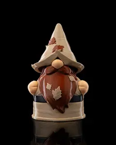 Mr. Acorn Gnome, Cozy Woodland Guardian Home Decor Statue