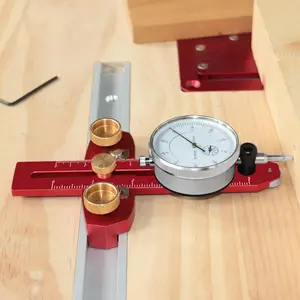 Table Saw Alignment Gauge, Calibrator Dial Indicator, Thin Rip Jig, Table Saw Jig Guide, Woodworking Tool, Measuring Tool, Table Saw Accessories for Repeat Narrow Strip Cuts