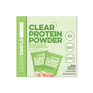 Clear Protein Powder: Sour Candy Watermelon (8 Single Serving Stick Packs) Clear Protein Powder: Sour Candy Watermelon (8 Single Serving Stick Packs)