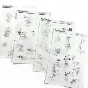 Transparent Matte Stickers - Distressed Deco