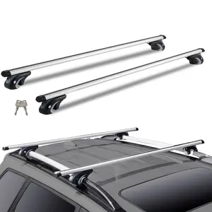 VEVOR Universal Roof Rack Cross Bars, Summervibes, 54" Aluminum Roof Rack Crossbars, Fit Existing Raised Side Rail with Gap, 200 lbs Load Capacity, Adjustable Crossbars with Locks, for SUVs, Sedans, and Vans