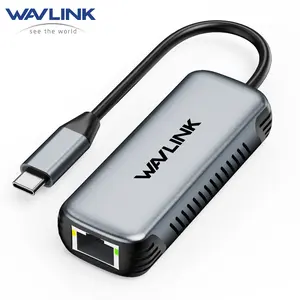 WAVLINK 5Gbps USB-C Ethernet Adapter,5000Mbps USB-C to RJ45 Network Converter,  Device Compact Port for Windows, Mac OS,iPad OS, Alloy Android (5Gbps Need Type-C > 3.2) Cable Aluminium