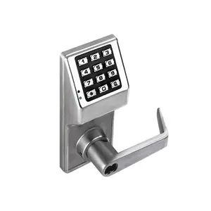 Trilogy DL2700LD-26D Digital Key Lock - Grade 1 Satin Chrome Access Control Lever Set, Electronic Door Lock, Keyless Entry, Classroom Lockdown Function, Keyfob Compatible