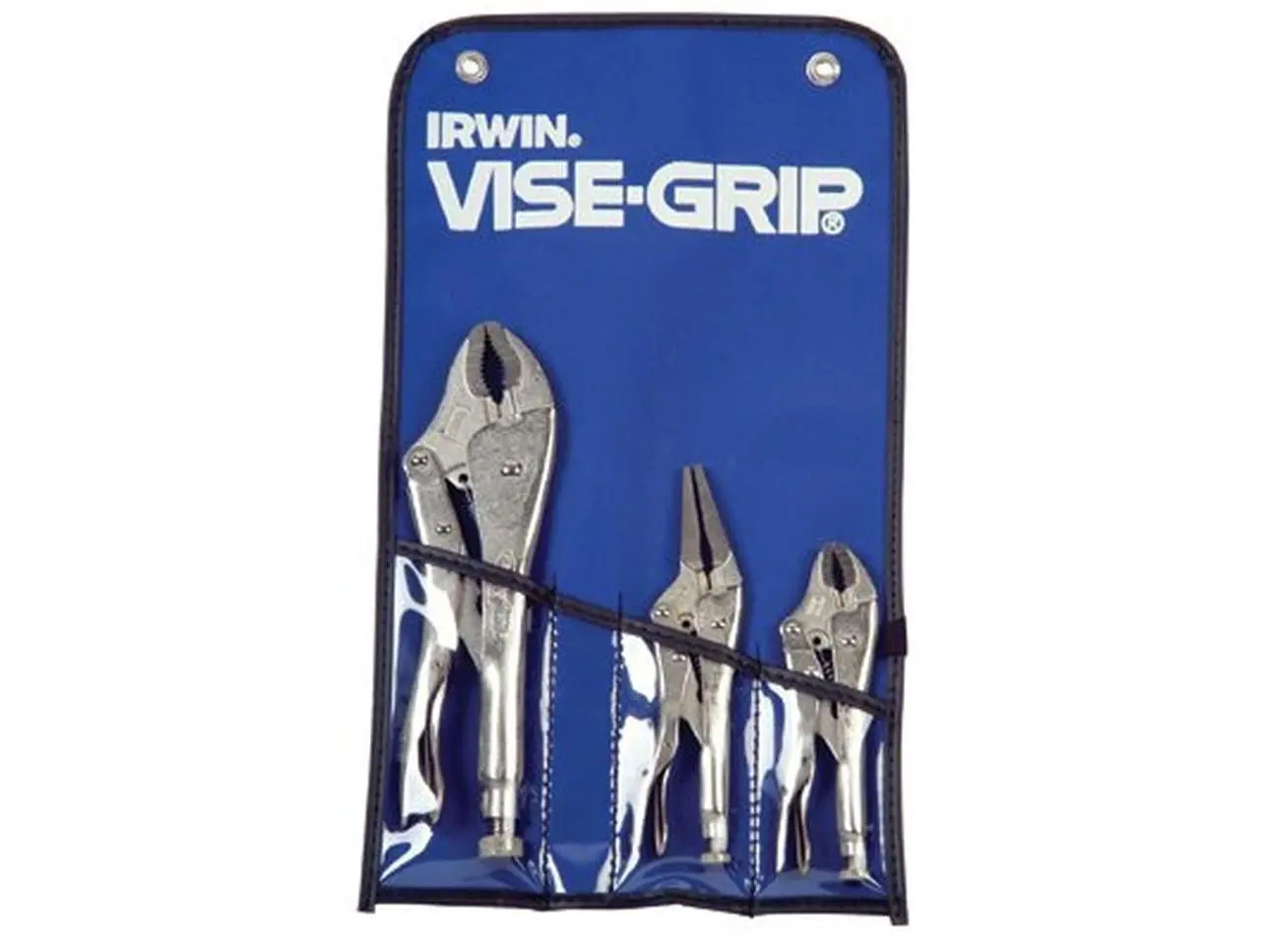 Irwin Vise-Grip 586-74 5-Pc Steel Locking Jaw Clamp Set with Metal Gripping Pliers and Guarded Release Trigger