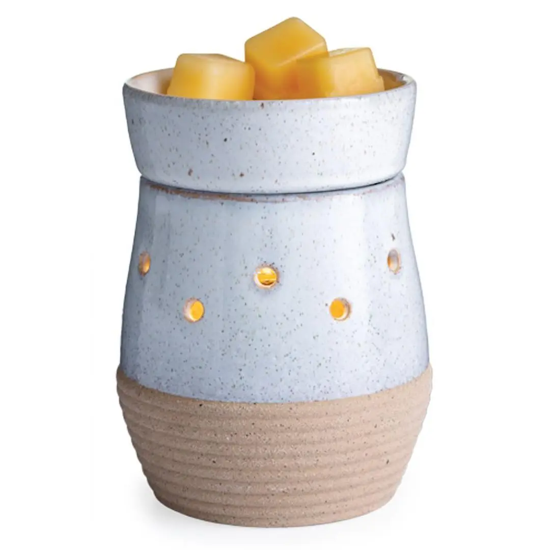 RUSTIC WHITE Illumination Fragrance Warmer by Candle Warmers