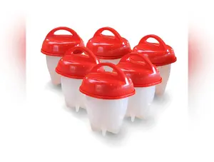 Egglettes Egg Cooker Hard Boiled Eggs without the Shell 6 Egg Cups As Seen On TV