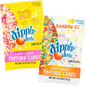 Dippin' Dots Popping Candy - Banana Split & Rainbow Ice (one pack)