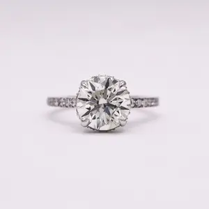 Celestial Hidden Halo Round Ring